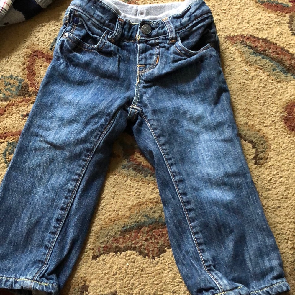 Gap lined boys jeans size 6-12 months